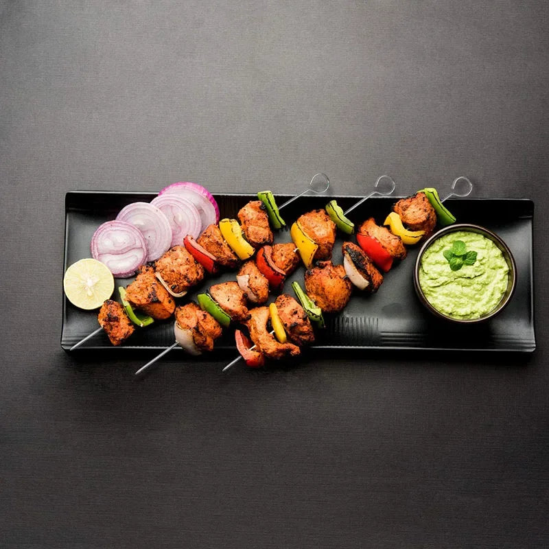 12" Stainless Steel Grilling BBQ Meat Skewers Grilling BBQ Tools 12pcs