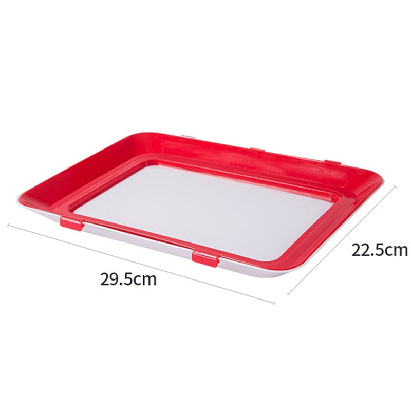6pcs Creative Vacuum Food Preservation Tray Plate Storage Organizer