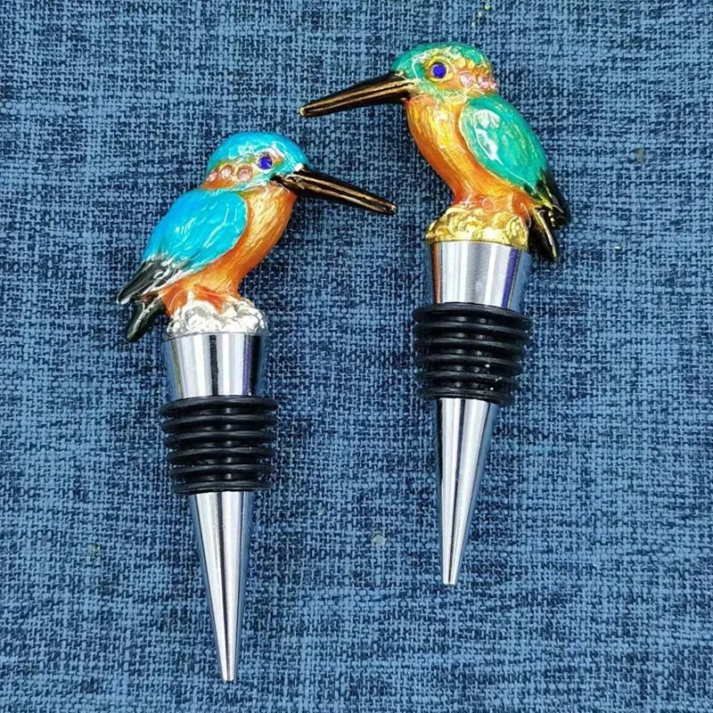 Bird Metal Wine Bottle Stopper Handmade Stopper Home Bar Accessories