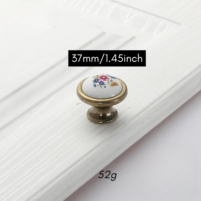 Ceramic Cabinet Drawer Door Furniture Handle and Door Knob