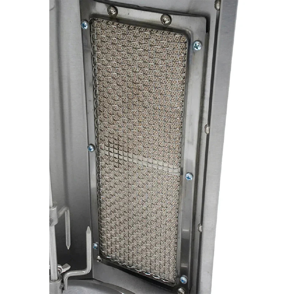 Gas Vertical Kebab Machine 360° Rotary Stainless Steel Rotisserie Equipment