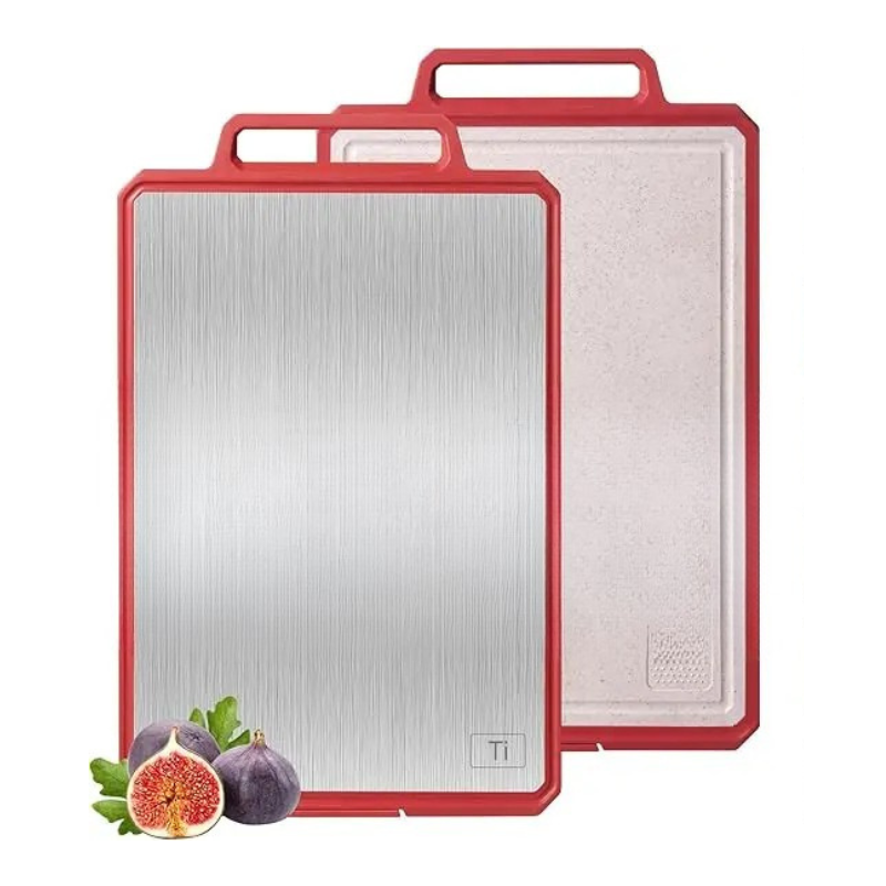 Large Titanium Cutting Boards Non Toxic Chopping Board with Handle