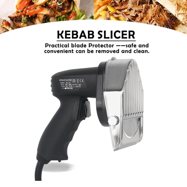 Meat Slicer Automatic Shawarma Kebab Slicer Electric Barbecue Knife