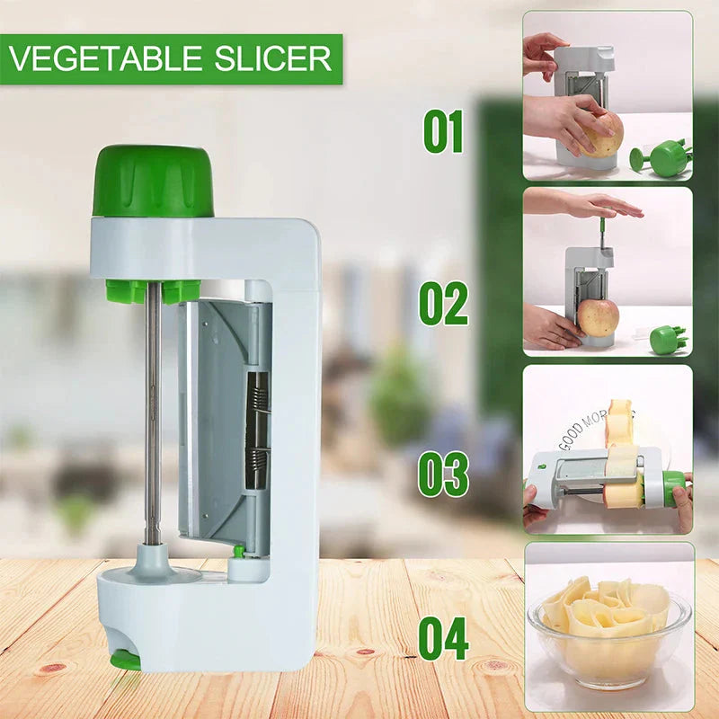Portable Manual Vegetable Peeler Multi-Function Round Sheet Fruit Slicer