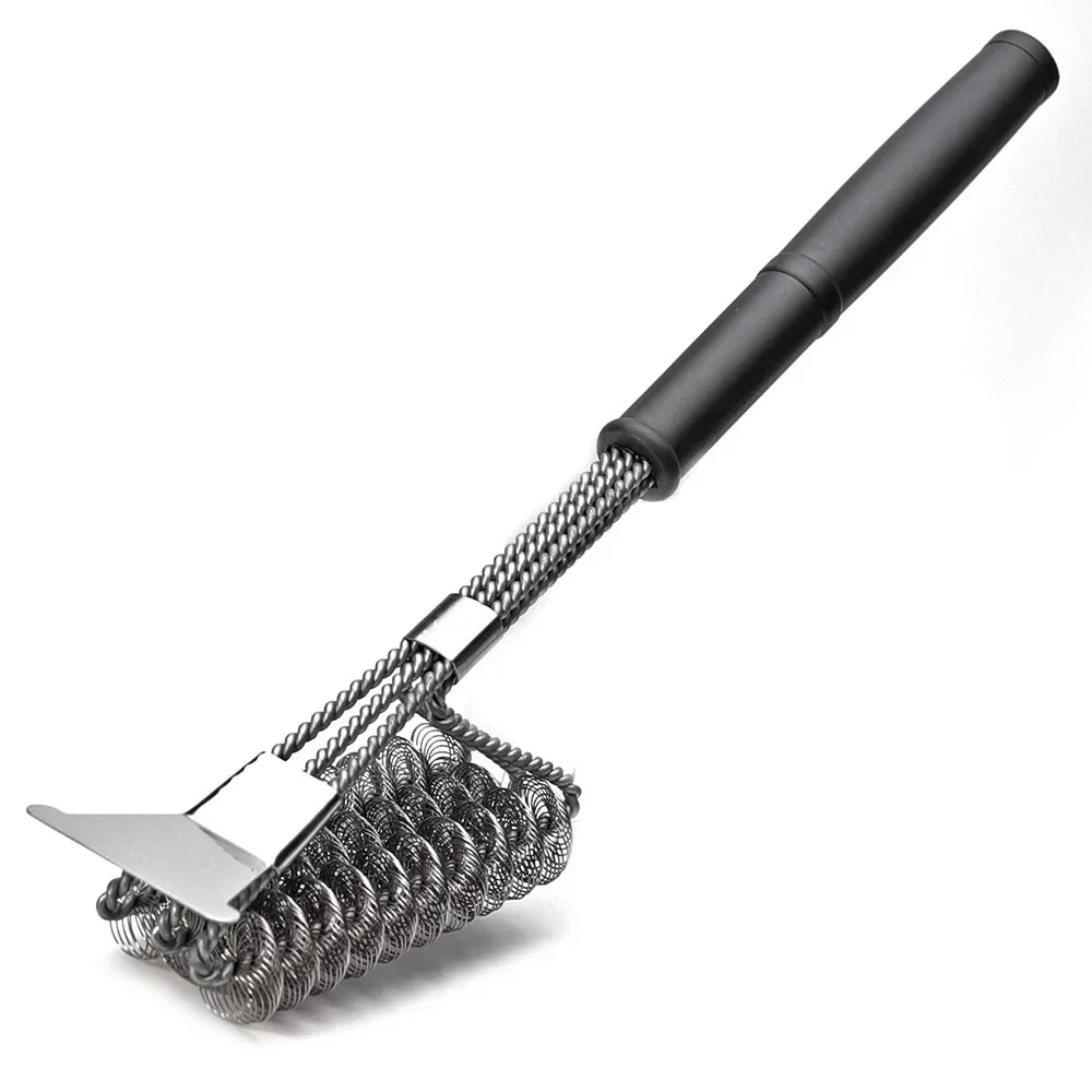 Rust Resistant Stainless Steel Bristle Free BBQ Grill Brush Cleaner
