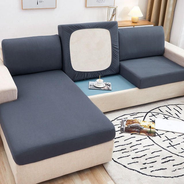 Sofa Seat Cover Solid Color Cushion Covers Couch Backrest Slipcover