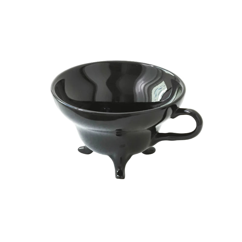 Vintage Solid Color Ceramic Coffee Cup Creative Italian Tripod Mug