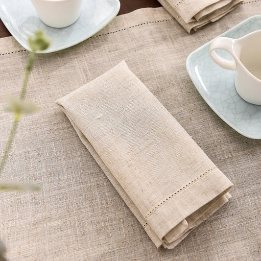 12pcs Linen Party Table Cloth Dinner Napkin Restaurant Napkins