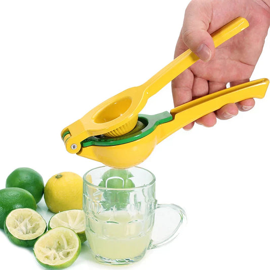 2-In-1 Aluminum Lemon Lime Squeezer and Hand Manual Citrus Juicer