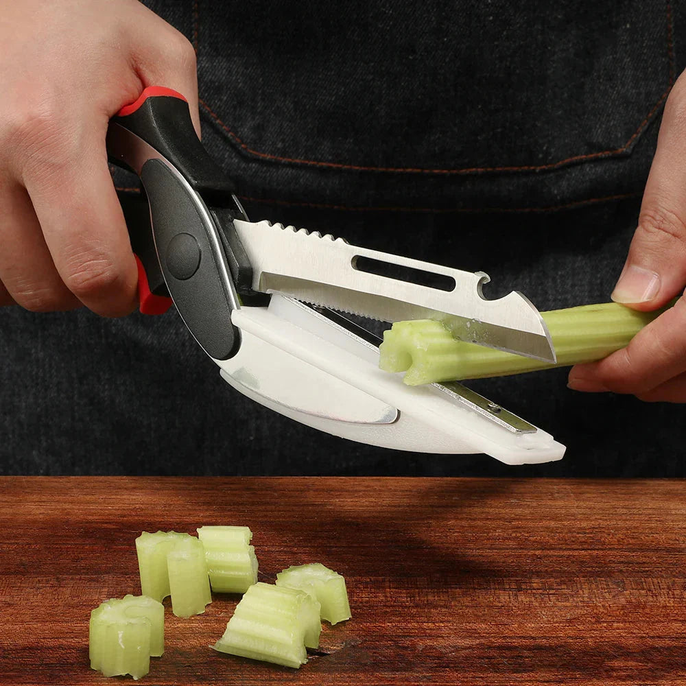 2 in 1 Multifunction Stainless Steel Kitchen Scissor With Handle