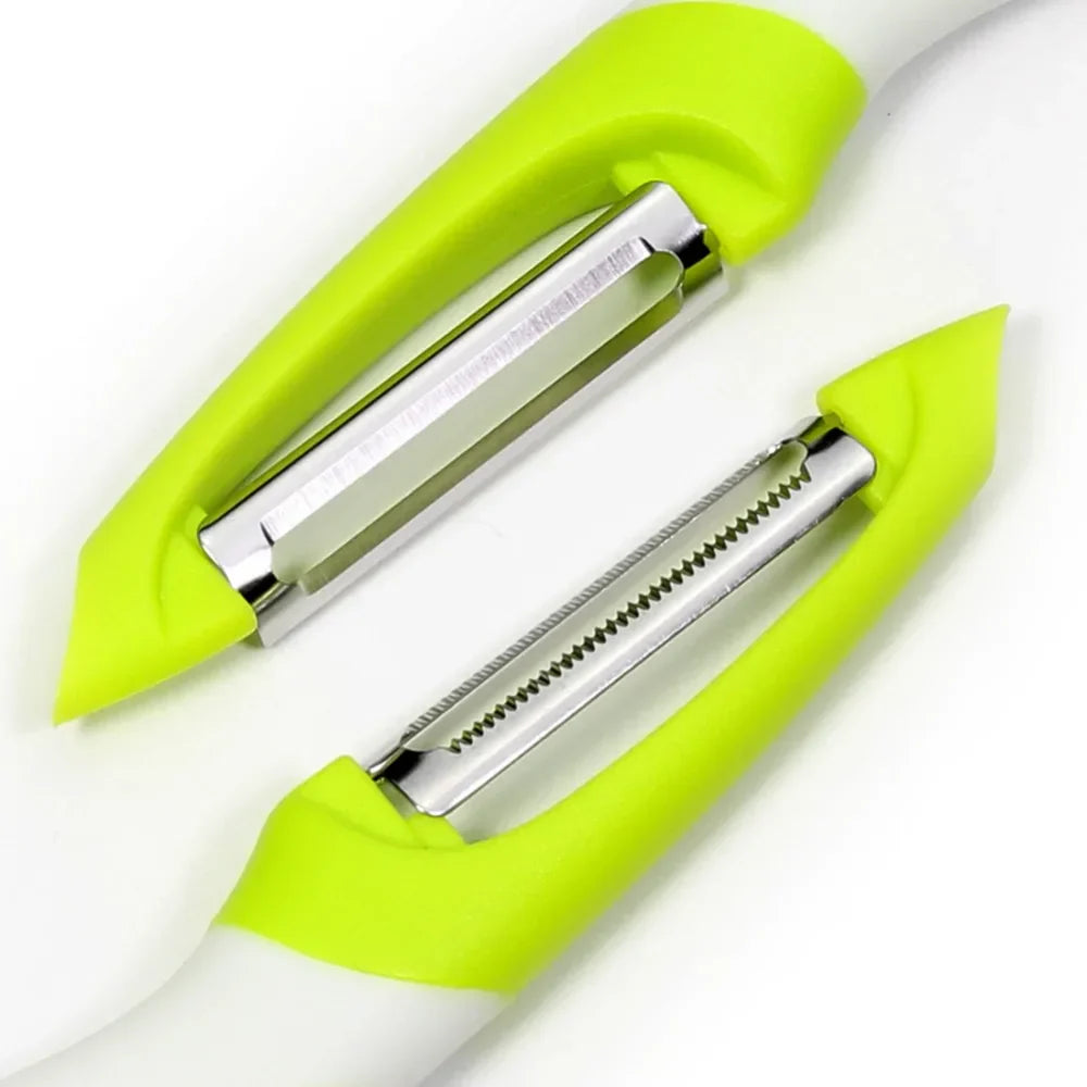 2pcs Ultra Sharp Stainless Steel Blade Fruit and Vegetable Peeler Set