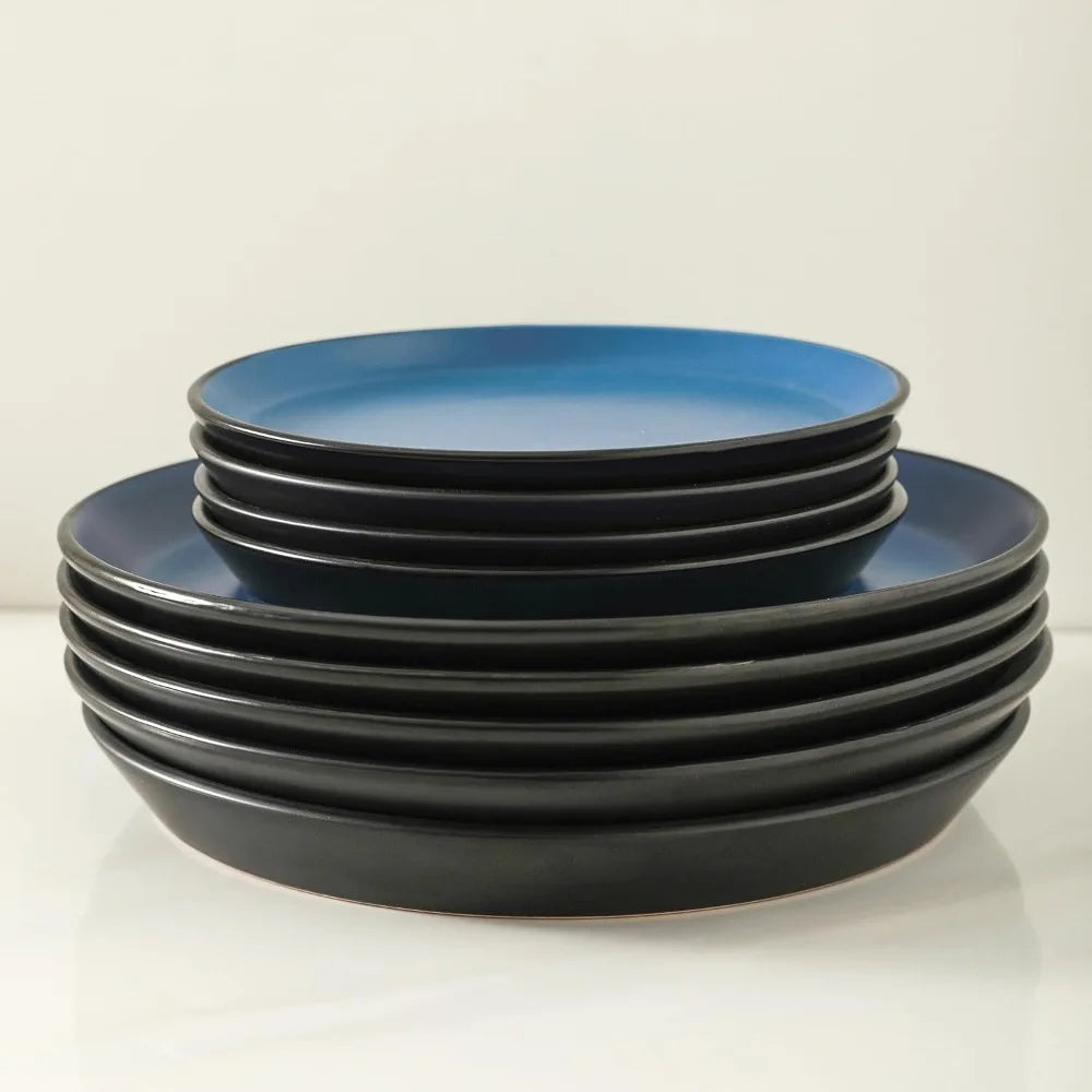 32pcs High quality Stoneware Modern Dinnerware Plate Bowl Mug Set