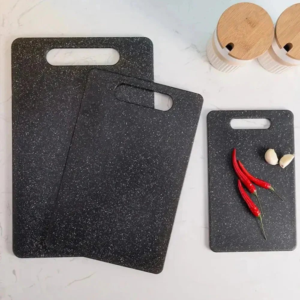 3PCS Plastic Cutting Board Set Square Double-sided Cutting Board