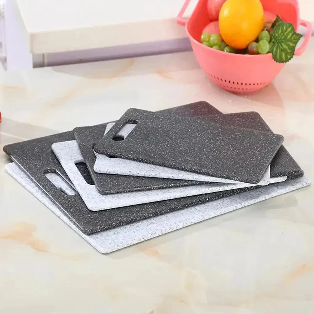3PCS Plastic Cutting Board Set Square Double-sided Cutting Board