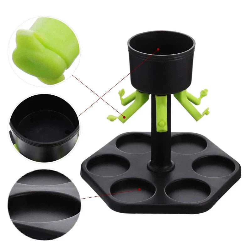 6 Shot Glass Dispenser Liquor Drinking Tools Bar Accessories