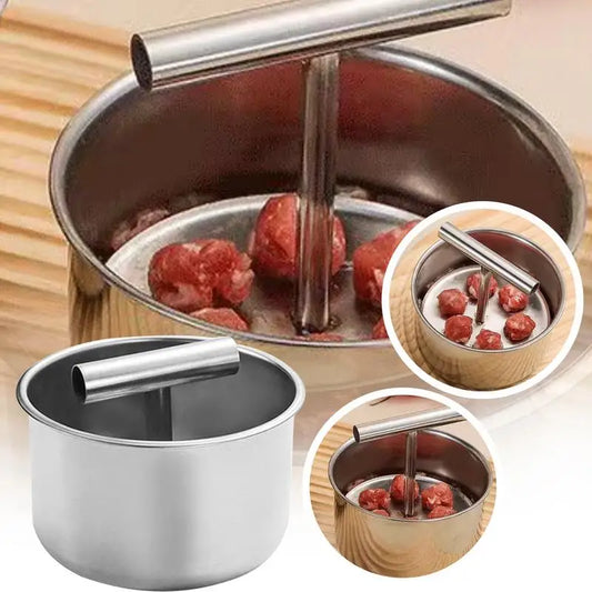 6/12 Hole Stainless Steel Hand Extruded Meatball Press Mold Maker