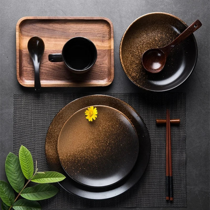 6/8/10" Deep Shallow Ceramic Dinner Dish Porcelain Tableware Plate