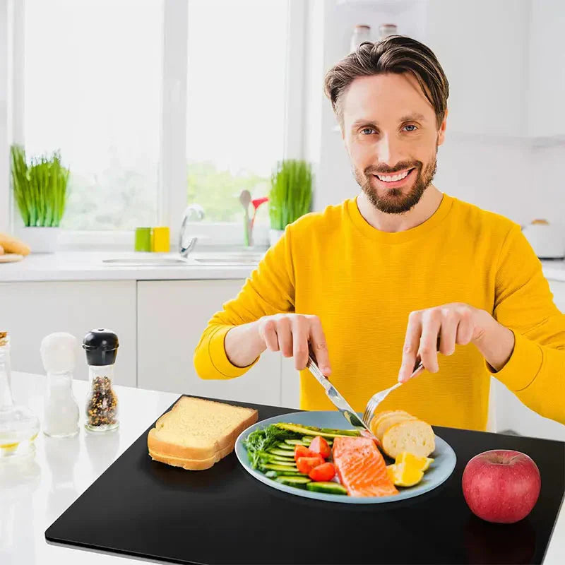 Acrylic Cutting Board with Counter Clear Acrylic Cutting Board for Kitchen