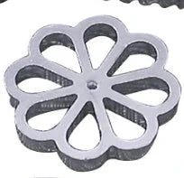 Aluminum Swedish Rosette Iron Maker Waffle Molds Funnel Cake Ring Maker
