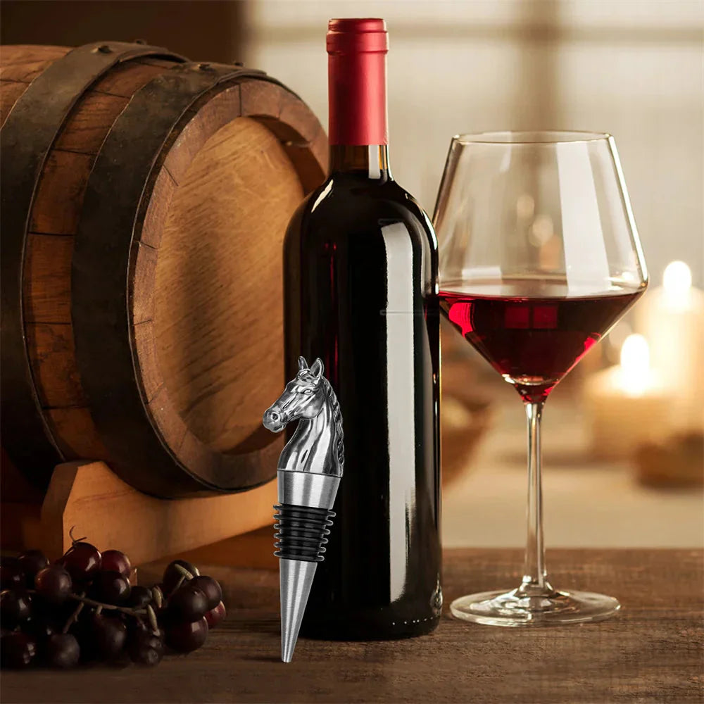 Animal Design Wine Stopper Zinc Alloy Silicone Beverage Bottle Stopper