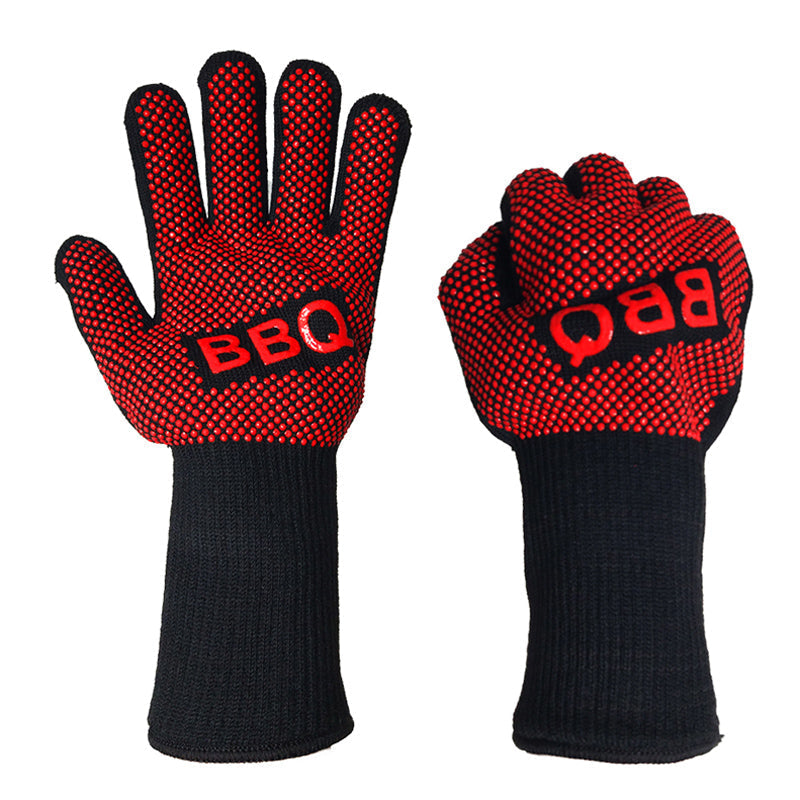 BBQ Gloves Heat Resistant Barbecue Grill Glove Oven Mitts Oven Gloves