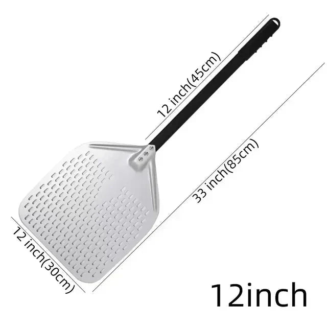 Big Pizza Perforated Shovel Paddle Handle for Oven Pizza Baking Tool