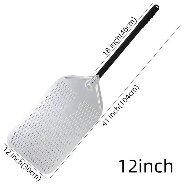 Big Pizza Perforated Shovel Paddle Handle for Oven Pizza Baking Tool