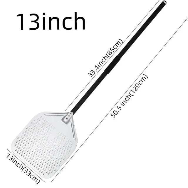 Big Pizza Perforated Shovel Paddle Handle for Oven Pizza Baking Tool