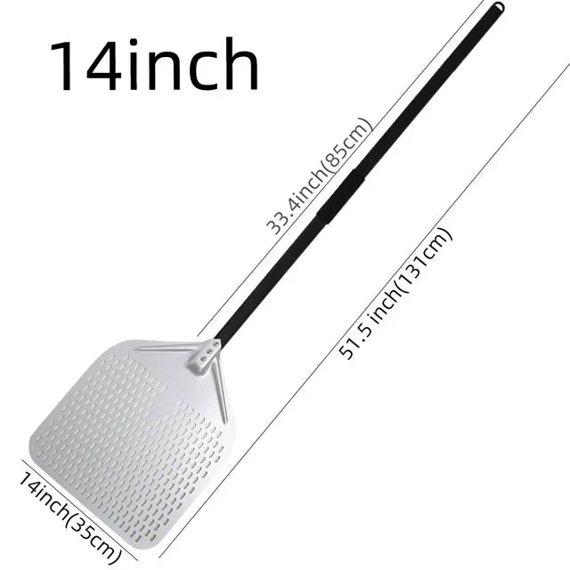Big Pizza Perforated Shovel Paddle Handle for Oven Pizza Baking Tool