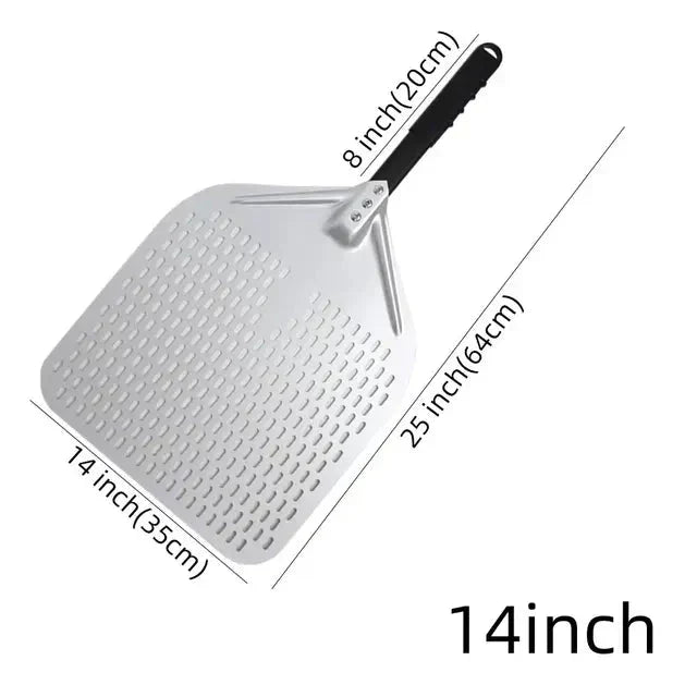 Big Pizza Perforated Shovel Paddle Handle for Oven Pizza Baking Tool
