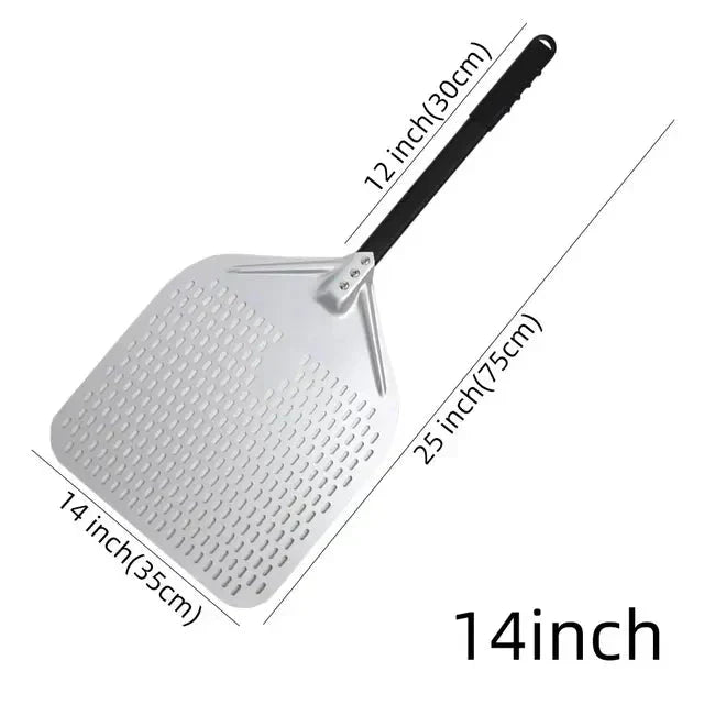 Big Pizza Perforated Shovel Paddle Handle for Oven Pizza Baking Tool