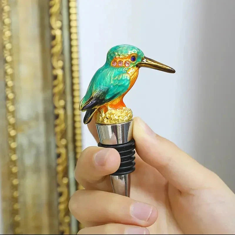 Bird Metal Wine Bottle Stopper Handmade Stopper Home Bar Accessories