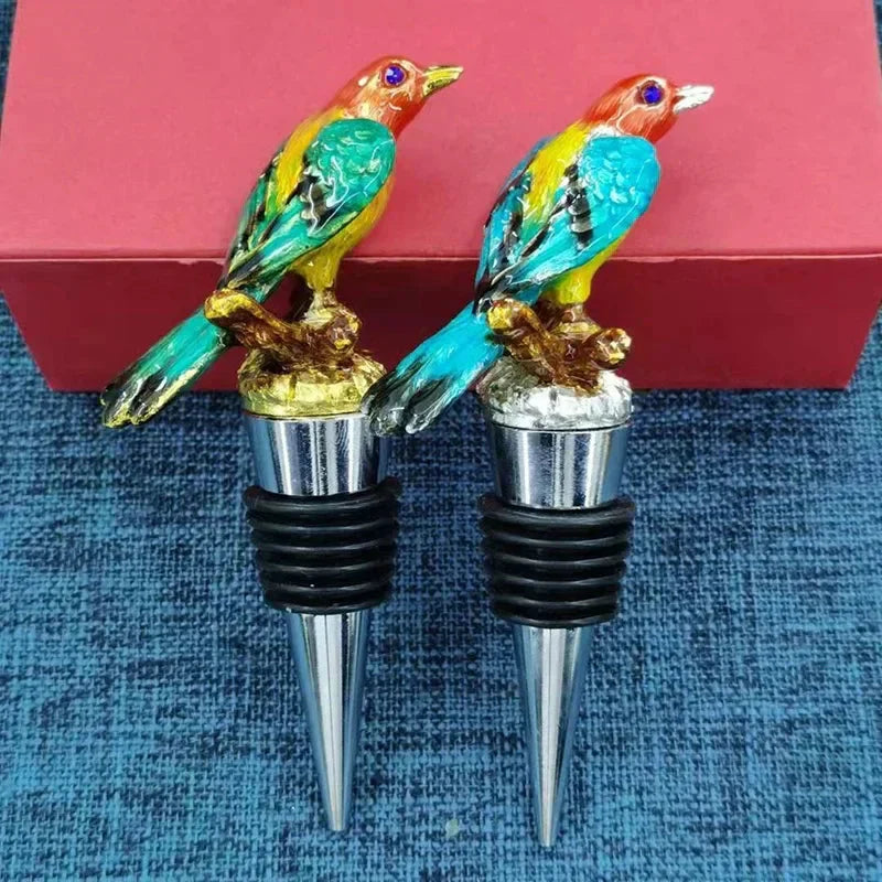 Bird Metal Wine Bottle Stopper Handmade Stopper Home Bar Accessories