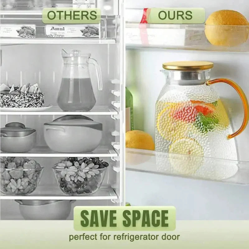 Borosilicate Glass Pitcher With Handle And Lid Ice Tea Glass Pitcher