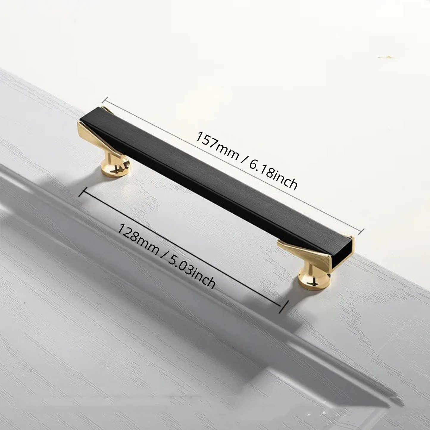 Cabinet Drawer Handle, Double Color Long Door Handle