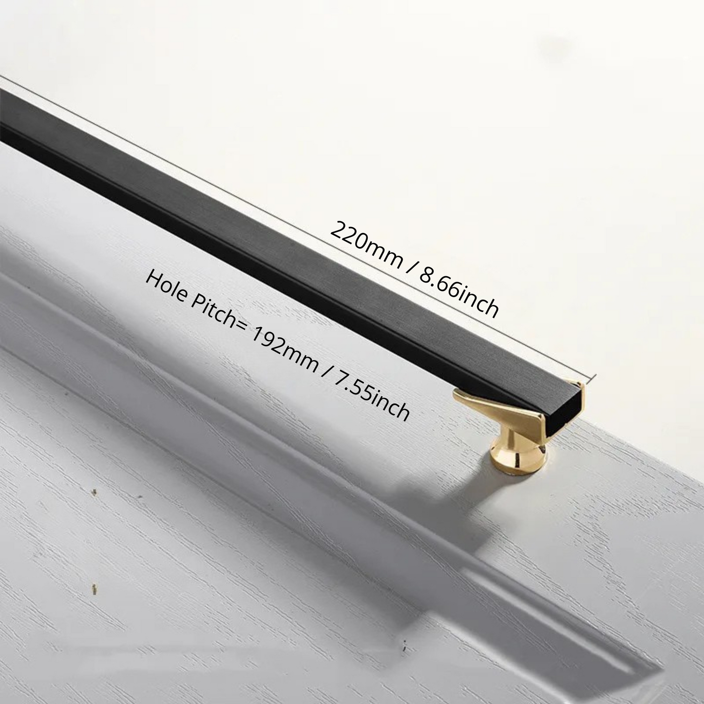 Cabinet Drawer Handle, Double Color Long Door Handle