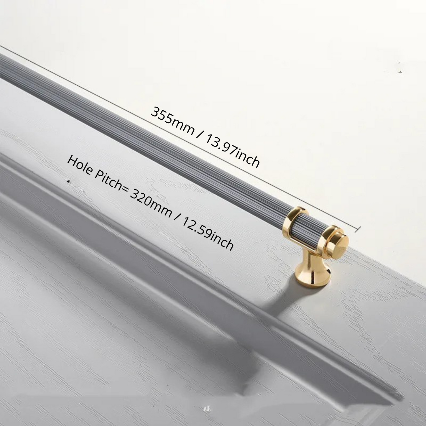 Cabinet Drawer Handle, Double Color Long Door Handle