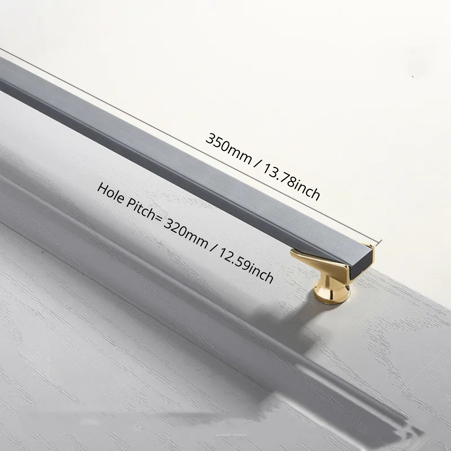 Cabinet Drawer Handle, Double Color Long Door Handle