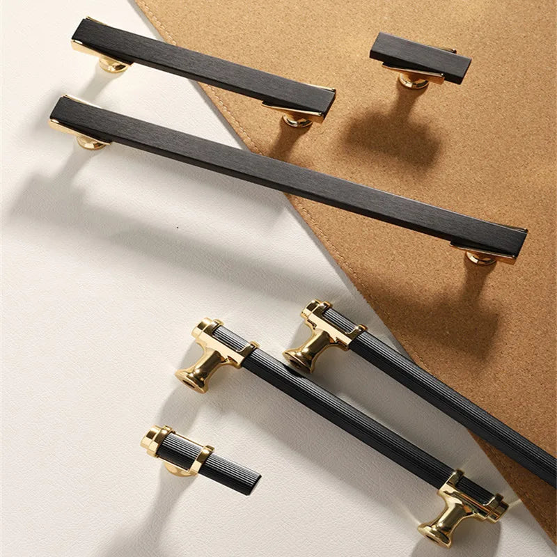 Cabinet Drawer Handle, Double Color Long Door Handle