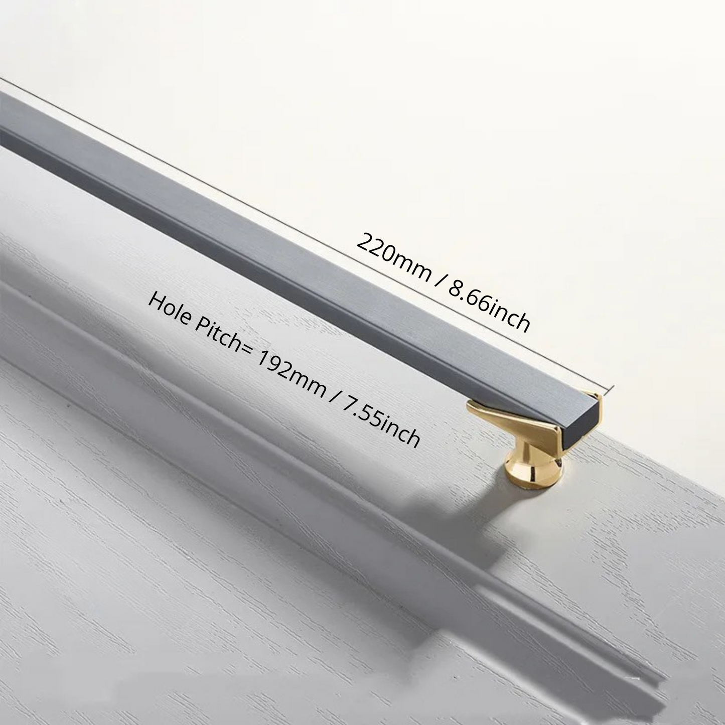 Cabinet Drawer Handle, Double Color Long Door Handle