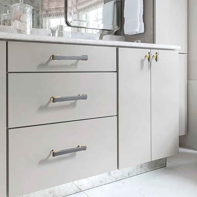 Cabinet Drawer Handle, Double Color Long Door Handle