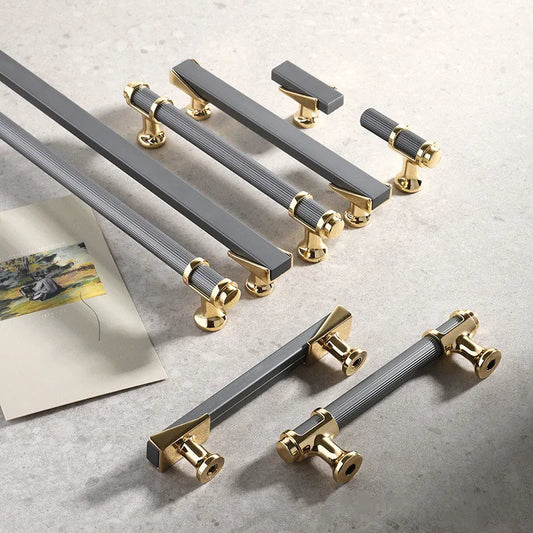 Cabinet Drawer Handle, Double Color Long Door Handle