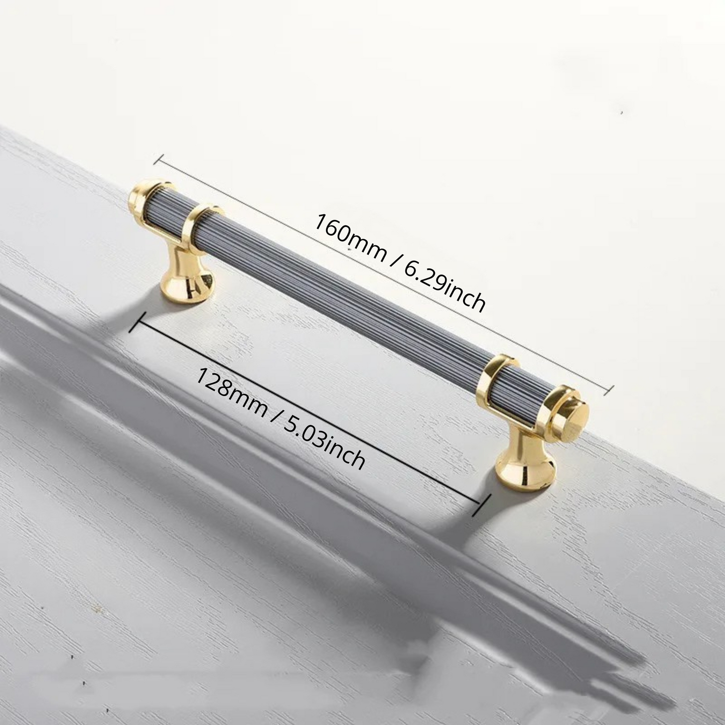 Cabinet Drawer Handle, Double Color Long Door Handle