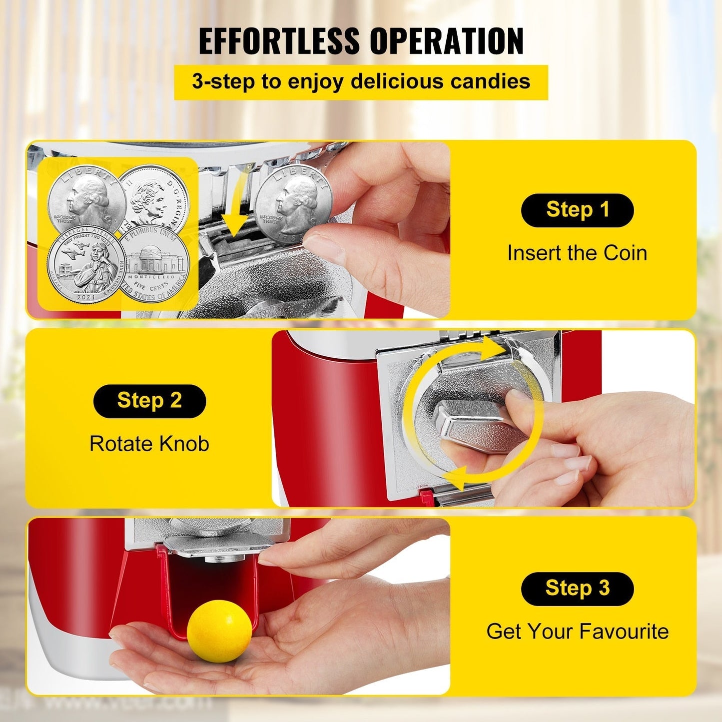 Candy Vending Machine Dispenser With Keys Commercial Candy Machine