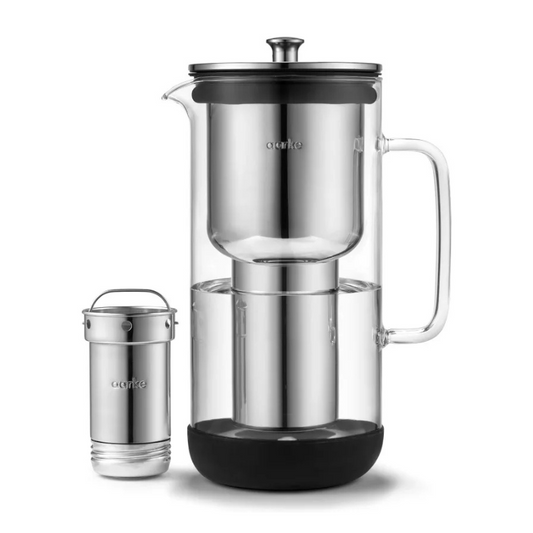 Carafe Purifier Glass Water Pitcher Refillable Stainless Steel Filter