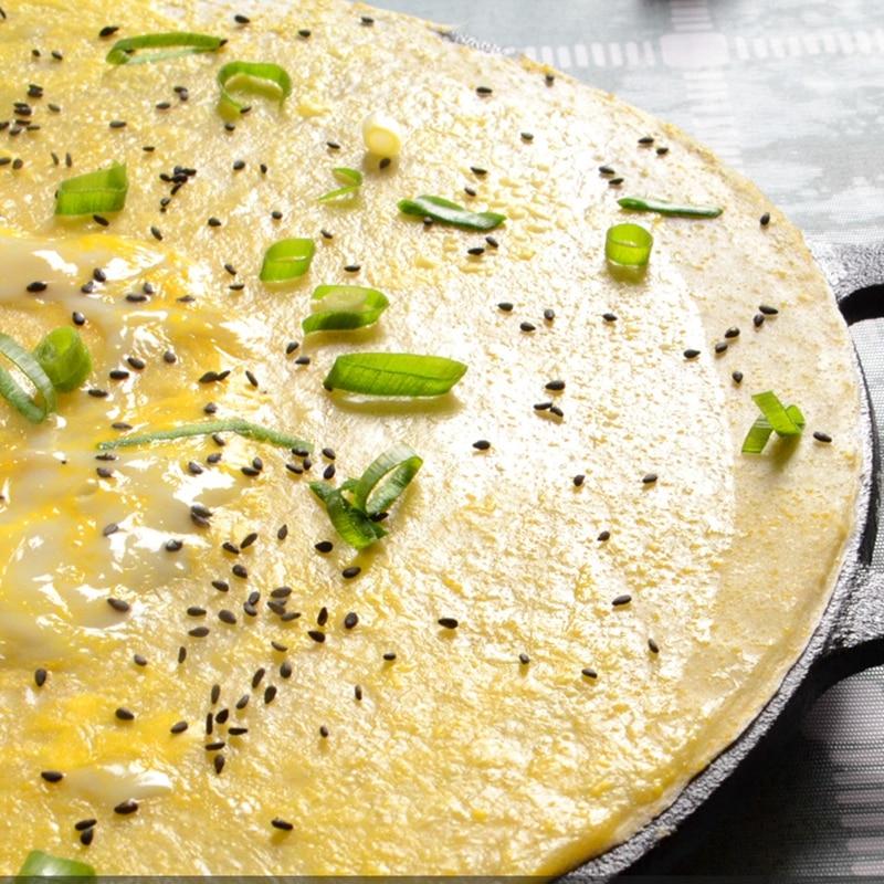 Cast Iron Crepe Pan Heavy Duty Non Stick Griddle Cookware