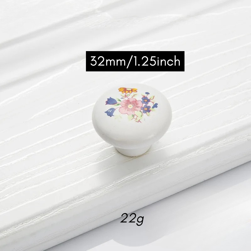 Ceramic Cabinet Drawer Door Furniture Handle and Door Knob