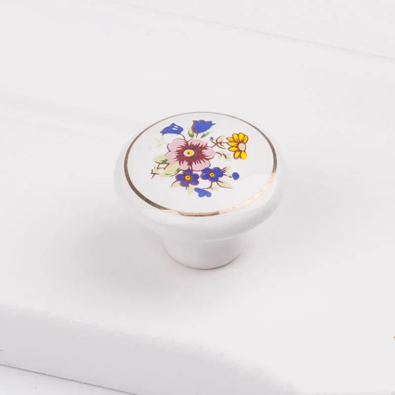Ceramic Cabinet Drawer Door Furniture Handle and Door Knob