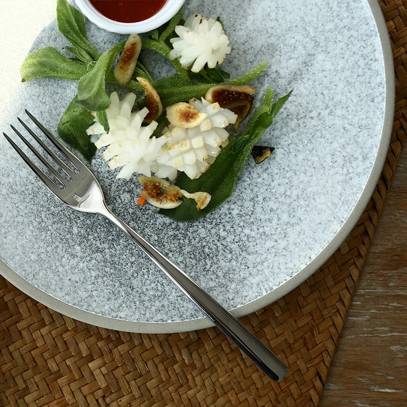 Ceramic Dinner Plate Sallow Salad Bowl Tableware Kitchen Dinner Plate