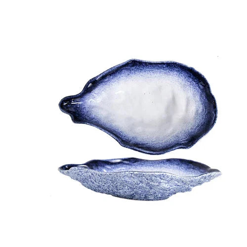 Ceramic Oyster Creative Plate Sushi Sashimi Cold Dish Tableware Plate